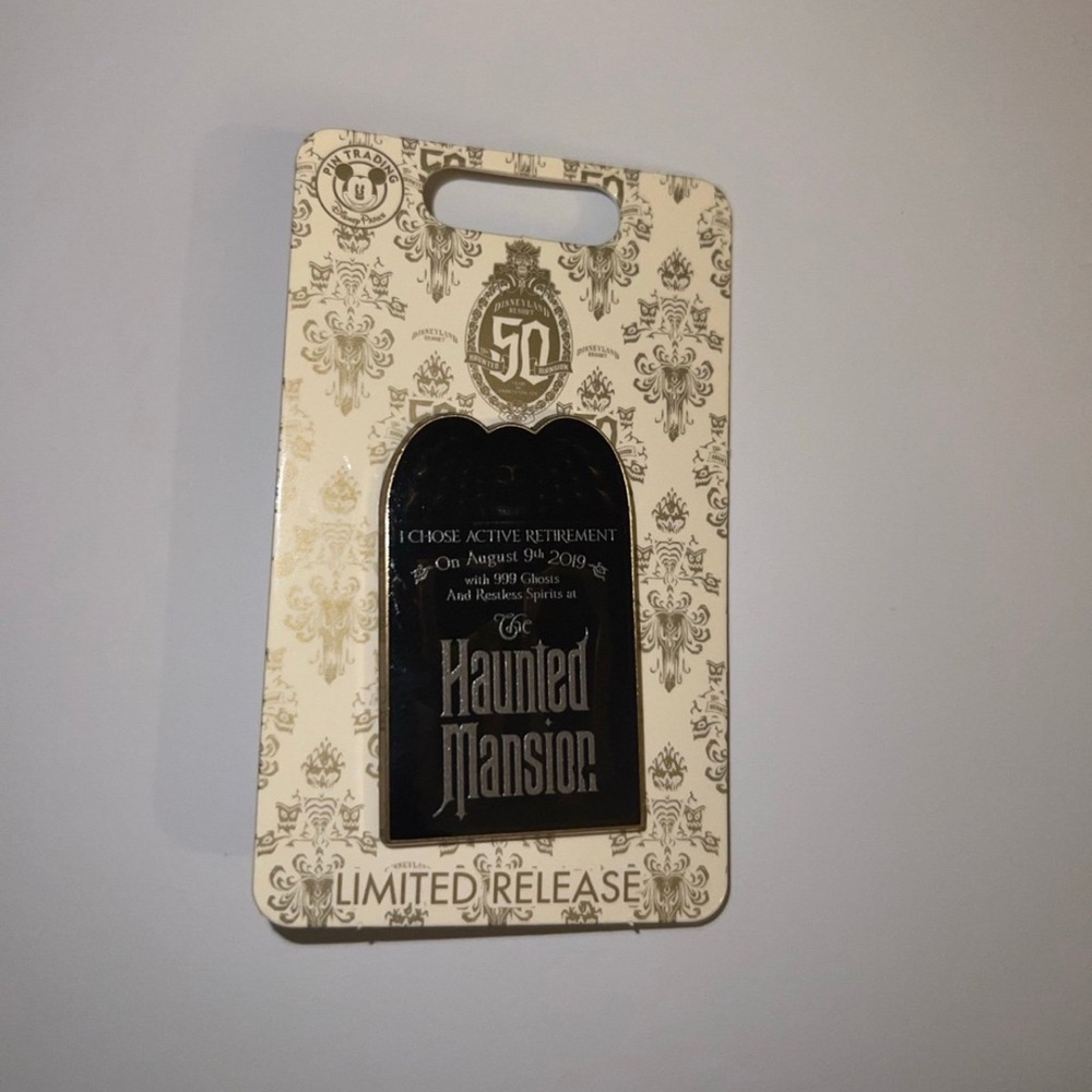 Disney The Haunted Mansion 50th Anniversary Tombstone Pin